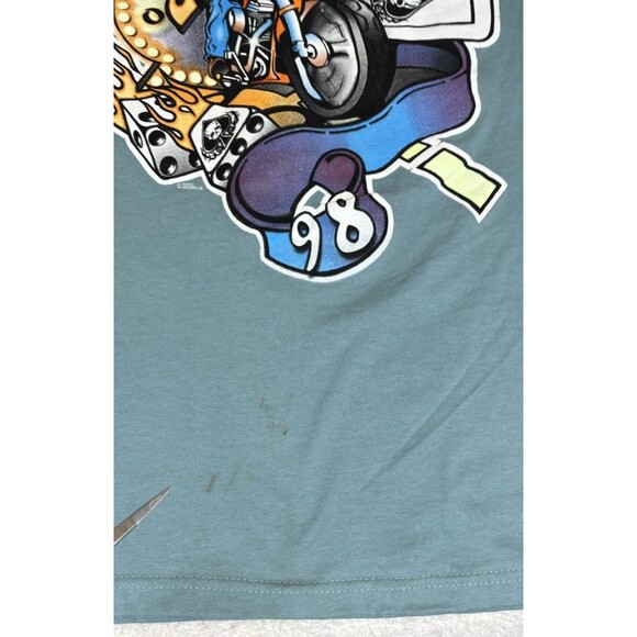 Vintage 1998 Laughlin NV Spring Run Motorcycle Rally 2 Sided Tee Size XL - Picture 6 of 15